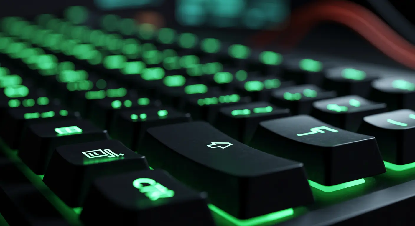Close-up of F and J computer keyboard keys, clearly showing their tactile bumps.
